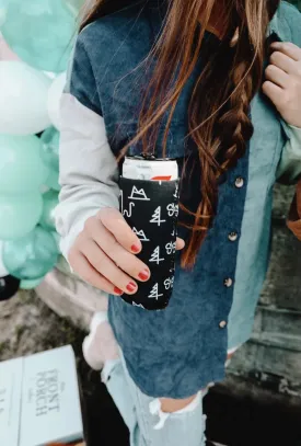MidWestern Merch Black Brands Tall Koozie 2 Pack
