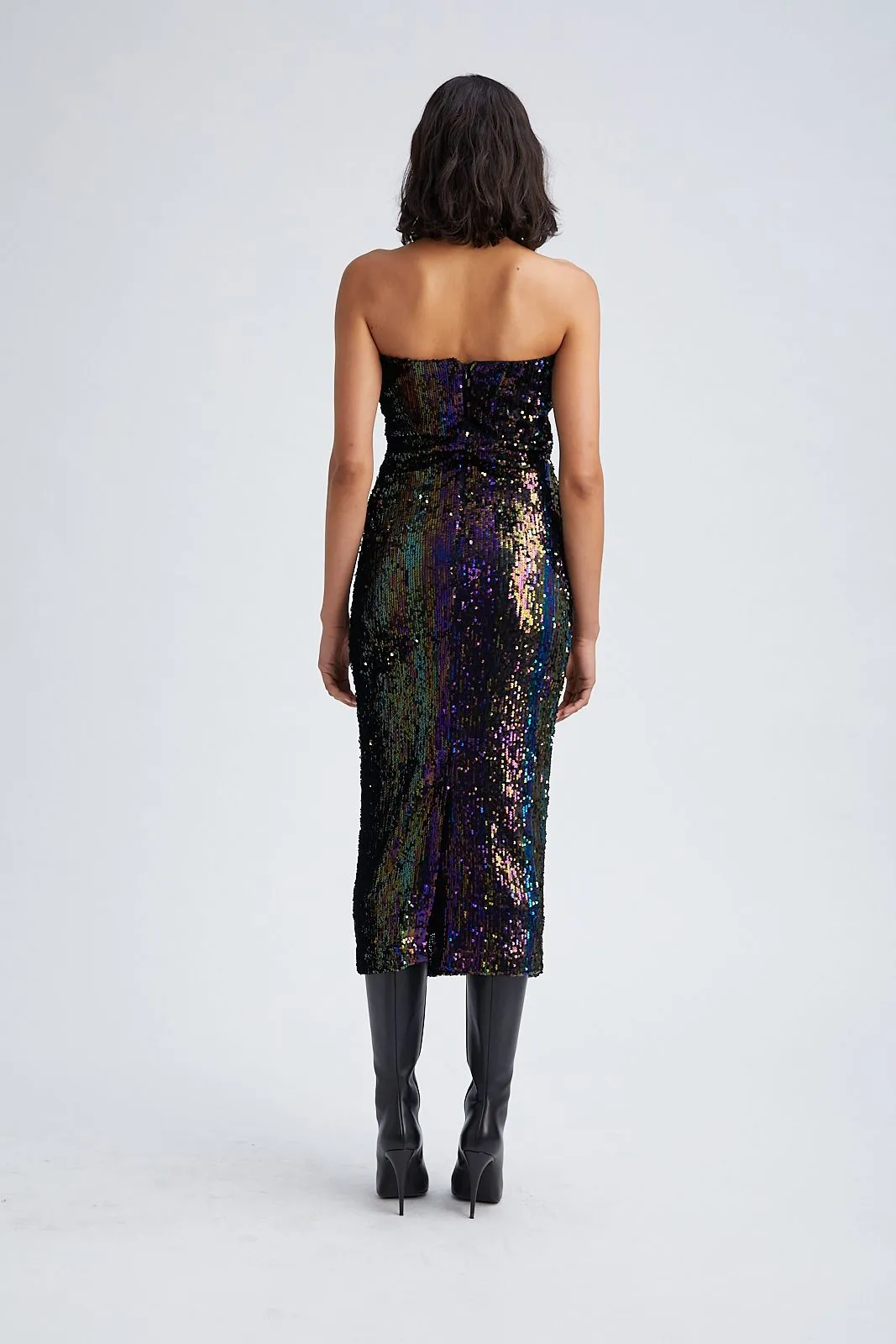 Multi Color Sequin Tube Dress