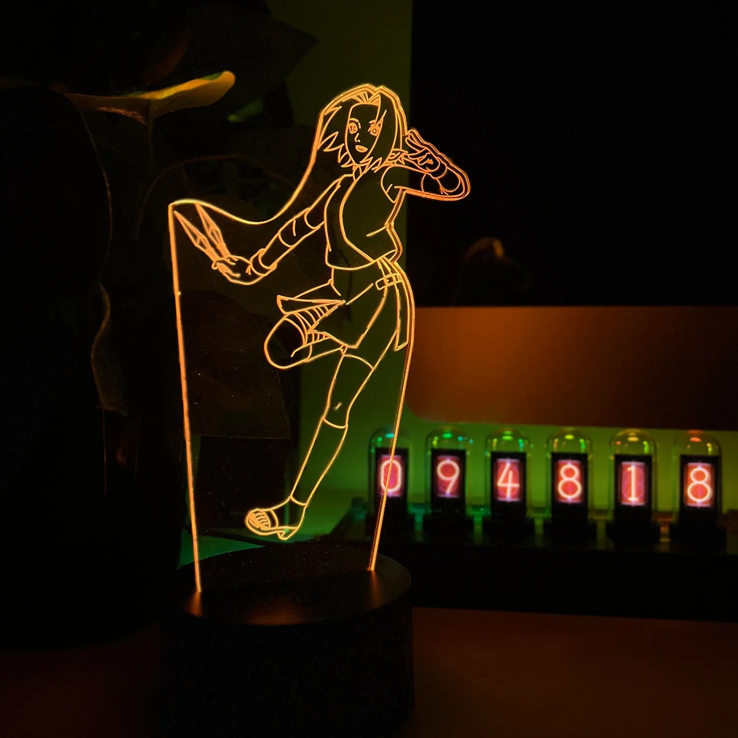 NARUTO 3D RGB App Controlled USB LED Night Light Sakura