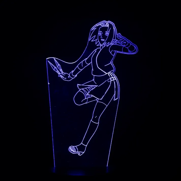 NARUTO 3D RGB App Controlled USB LED Night Light Sakura