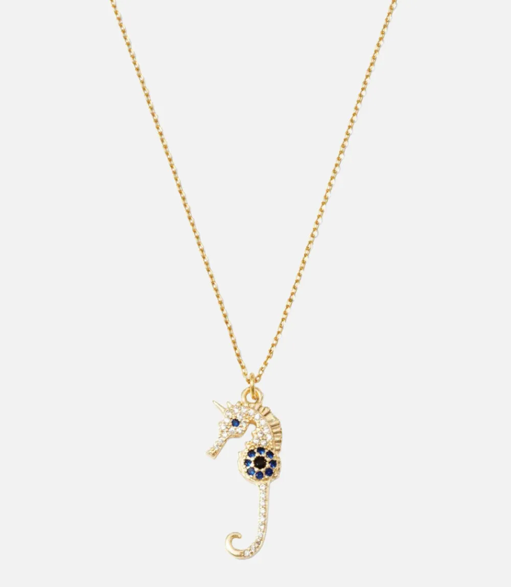 Pavé Seahorse Necklace