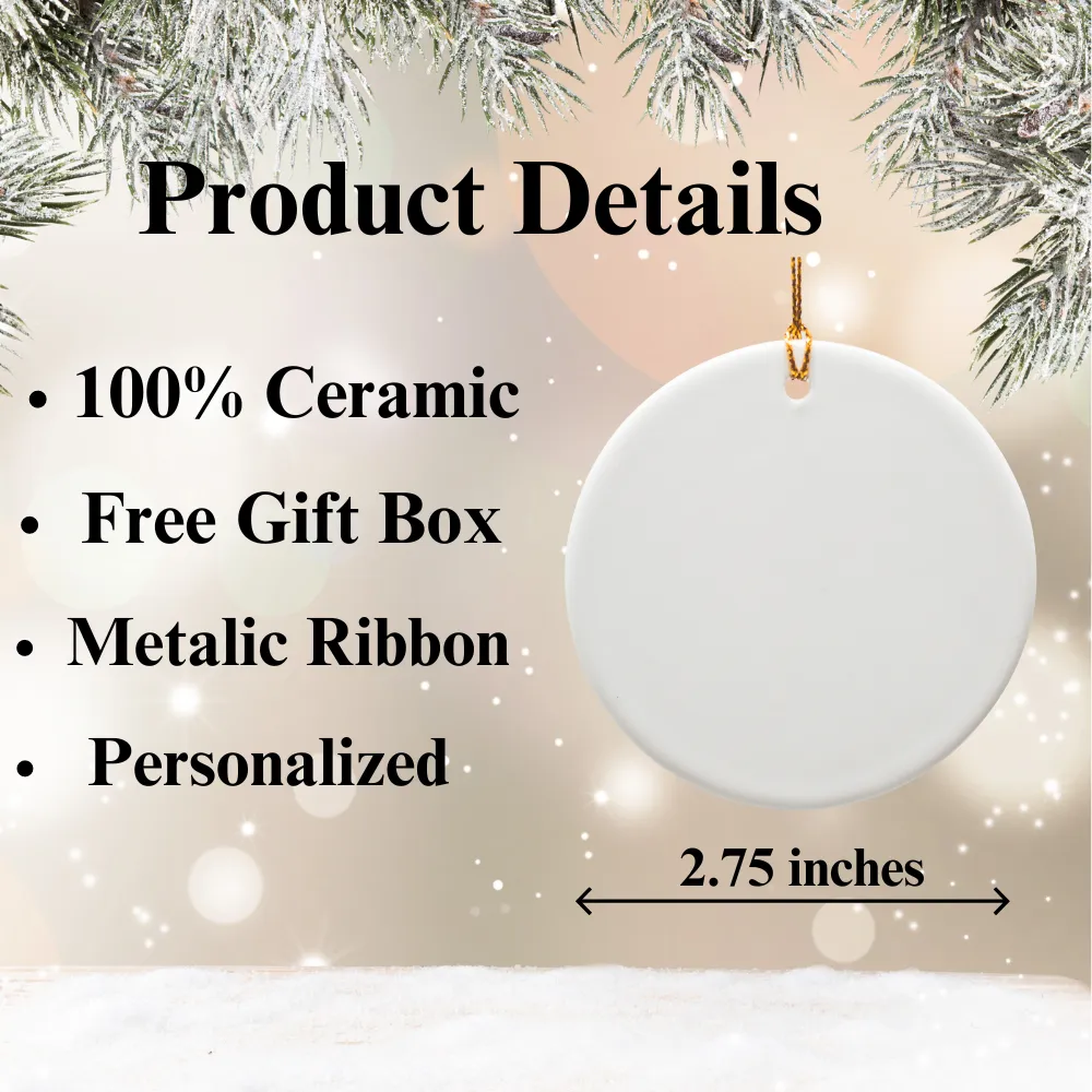 Personalized Gymnastics Christmas Ornament for Girls