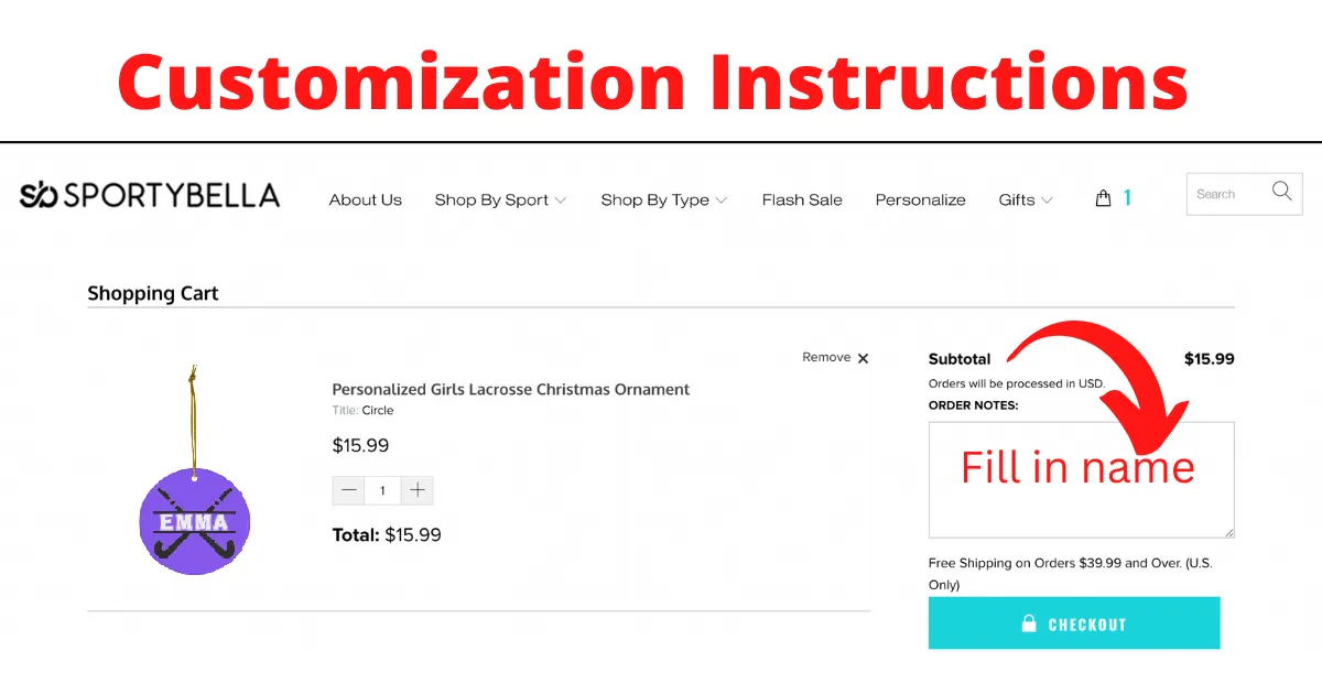 Personalized Gymnastics Christmas Ornament for Girls