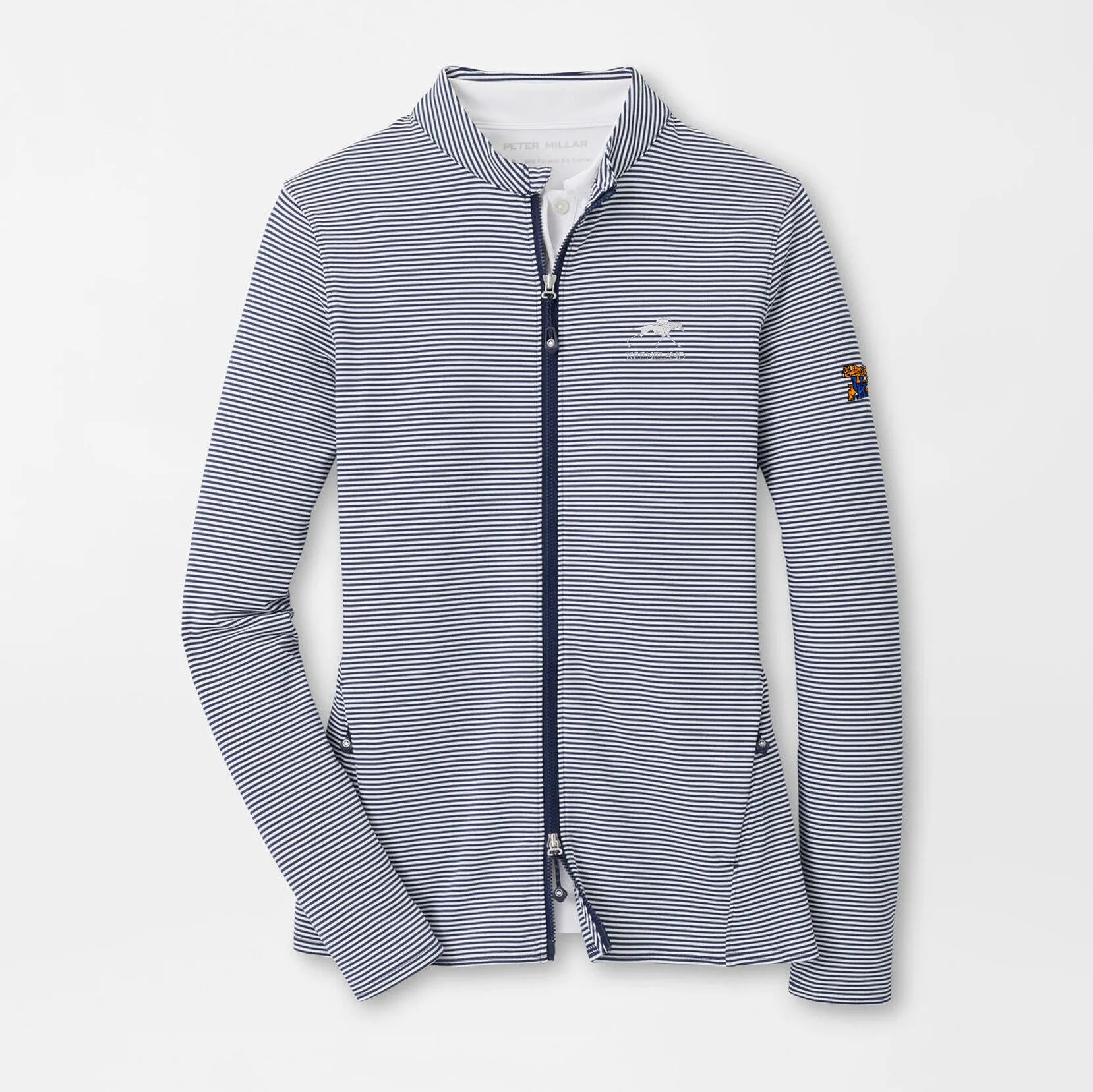 Peter Millar Keeneland Women's UK Vista Stripe Katy Full Zip