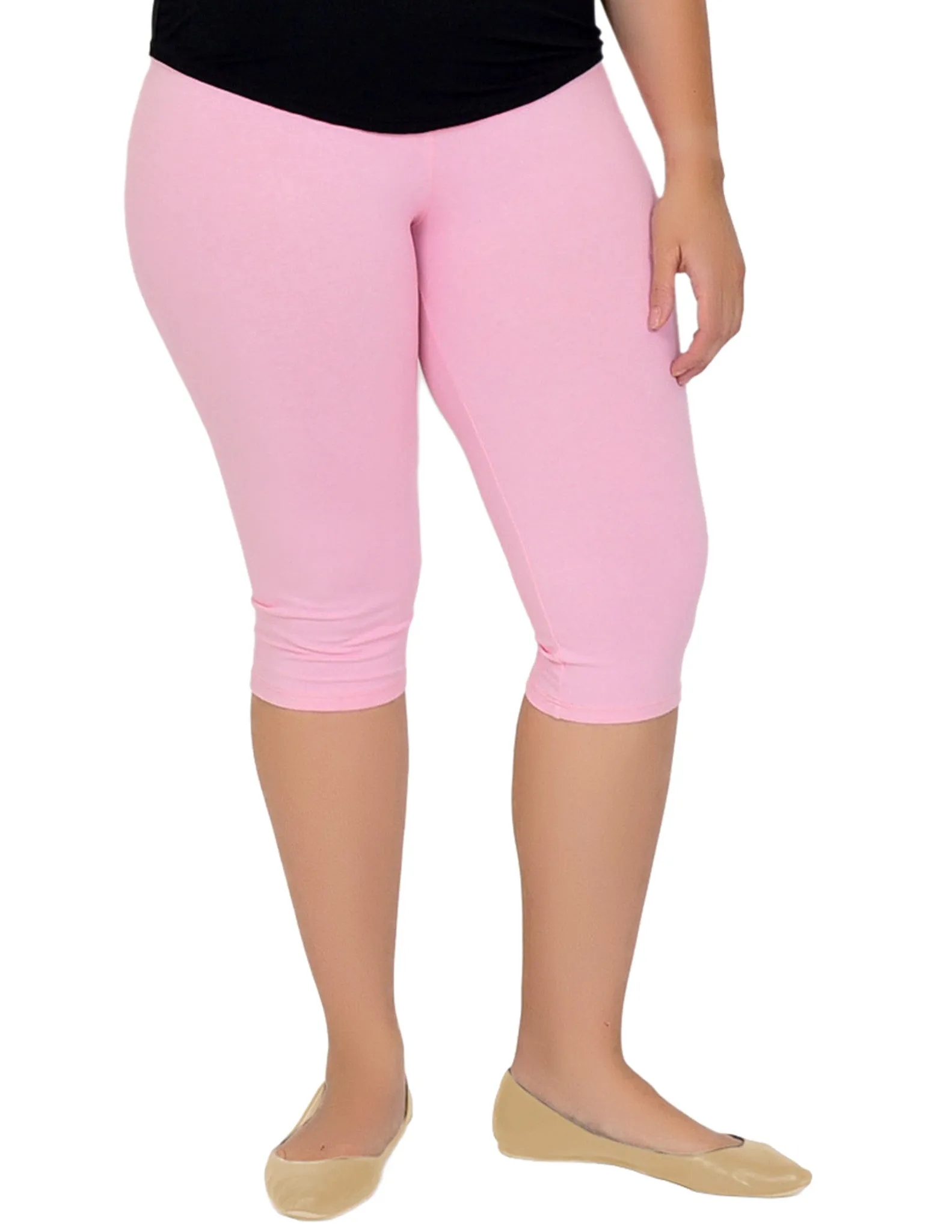 Plus Size Circuit Knee-Length Leggings