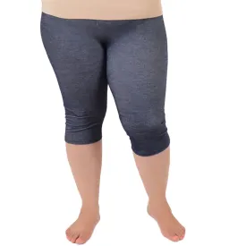 Plus Size Circuit Knee-Length Leggings