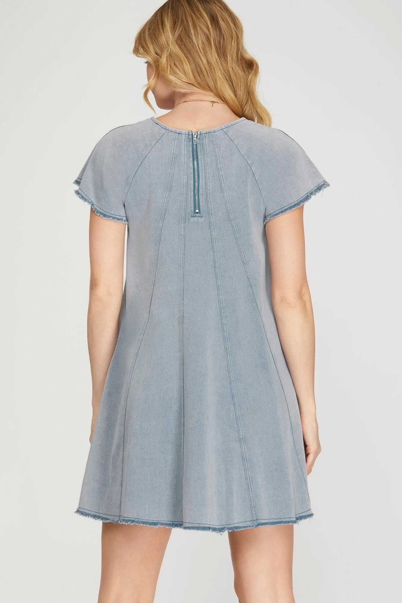 Princess Cut Denim Dress