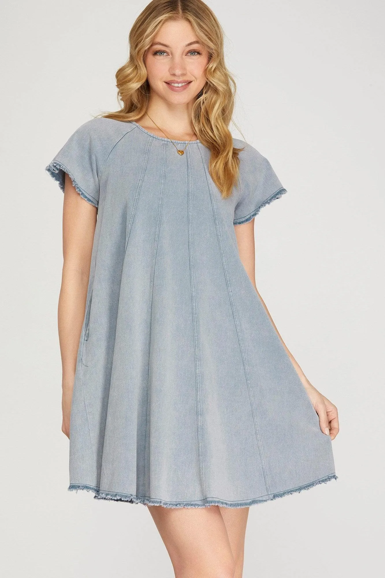 Princess Cut Denim Dress