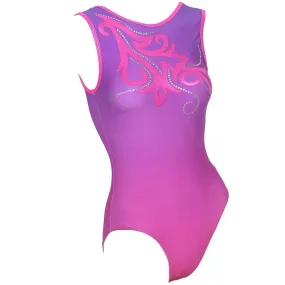 PW Dancewear Children's Gymnastics Leotard - Spangle Fuschia