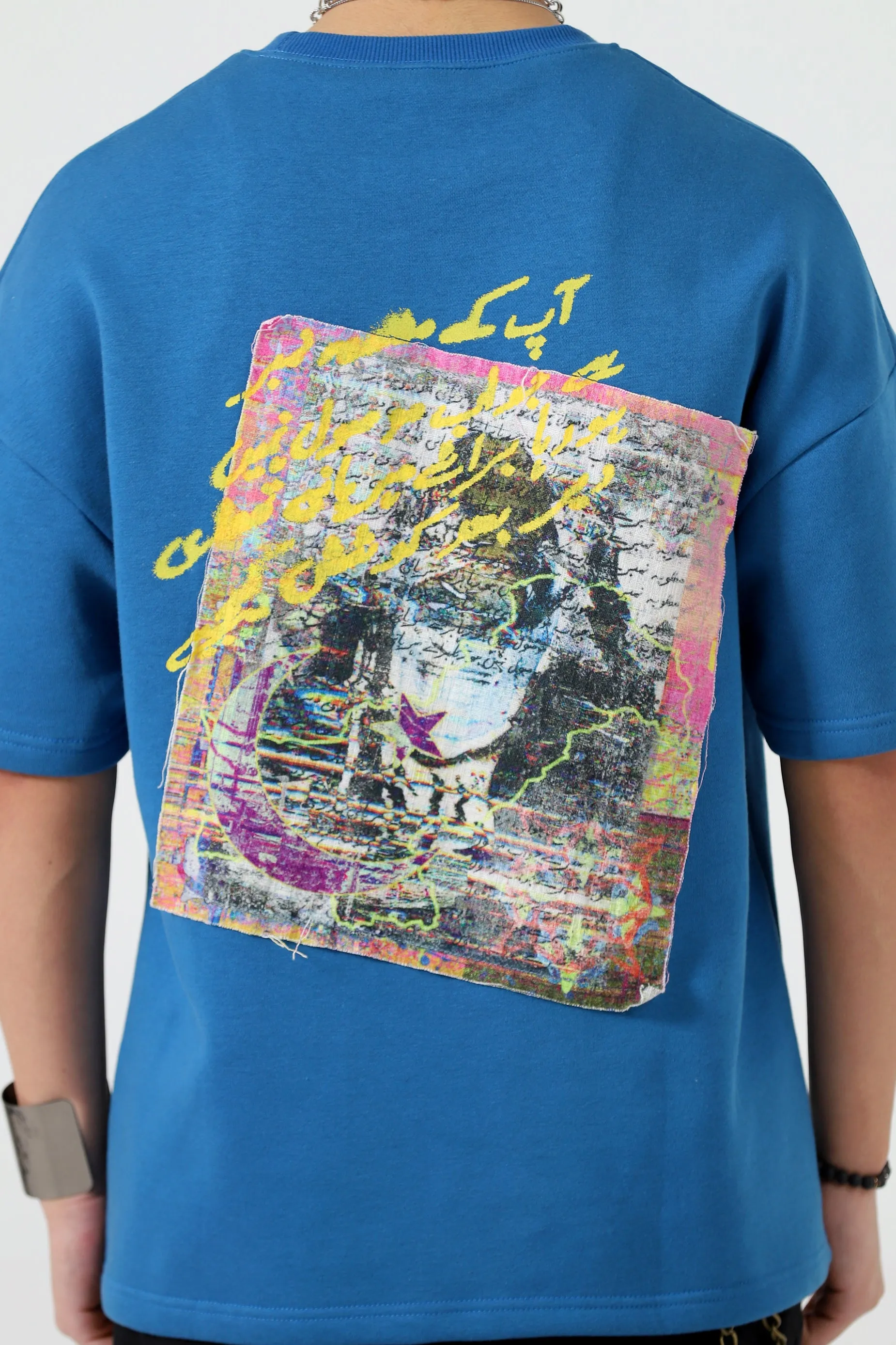 " 92" ROYAL BLUE PATCH T SHIRT