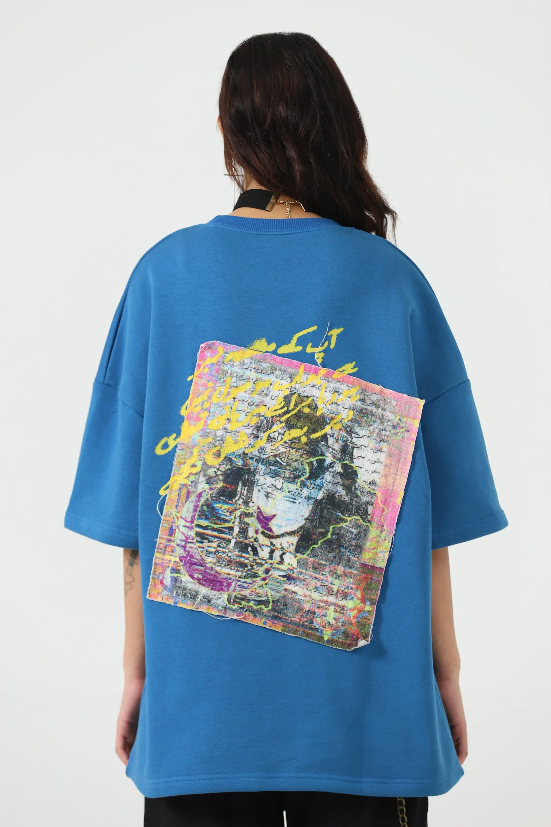 " 92" ROYAL BLUE PATCH T SHIRT