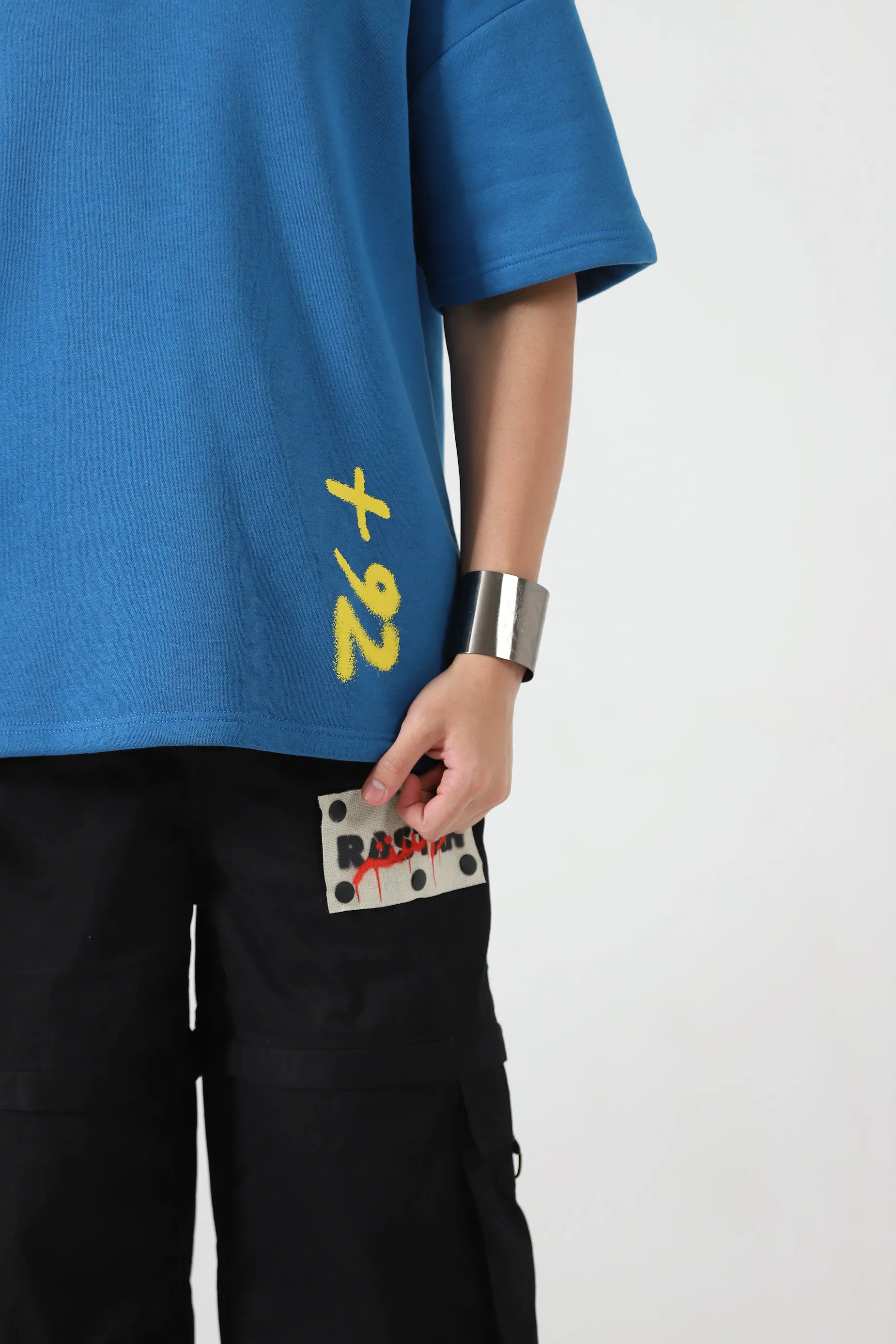 " 92" ROYAL BLUE PATCH T SHIRT