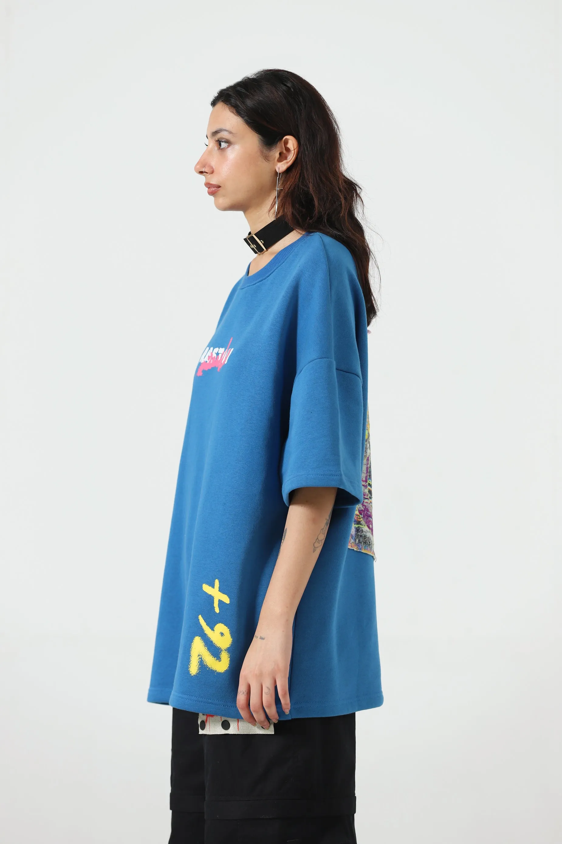 " 92" ROYAL BLUE PATCH T SHIRT