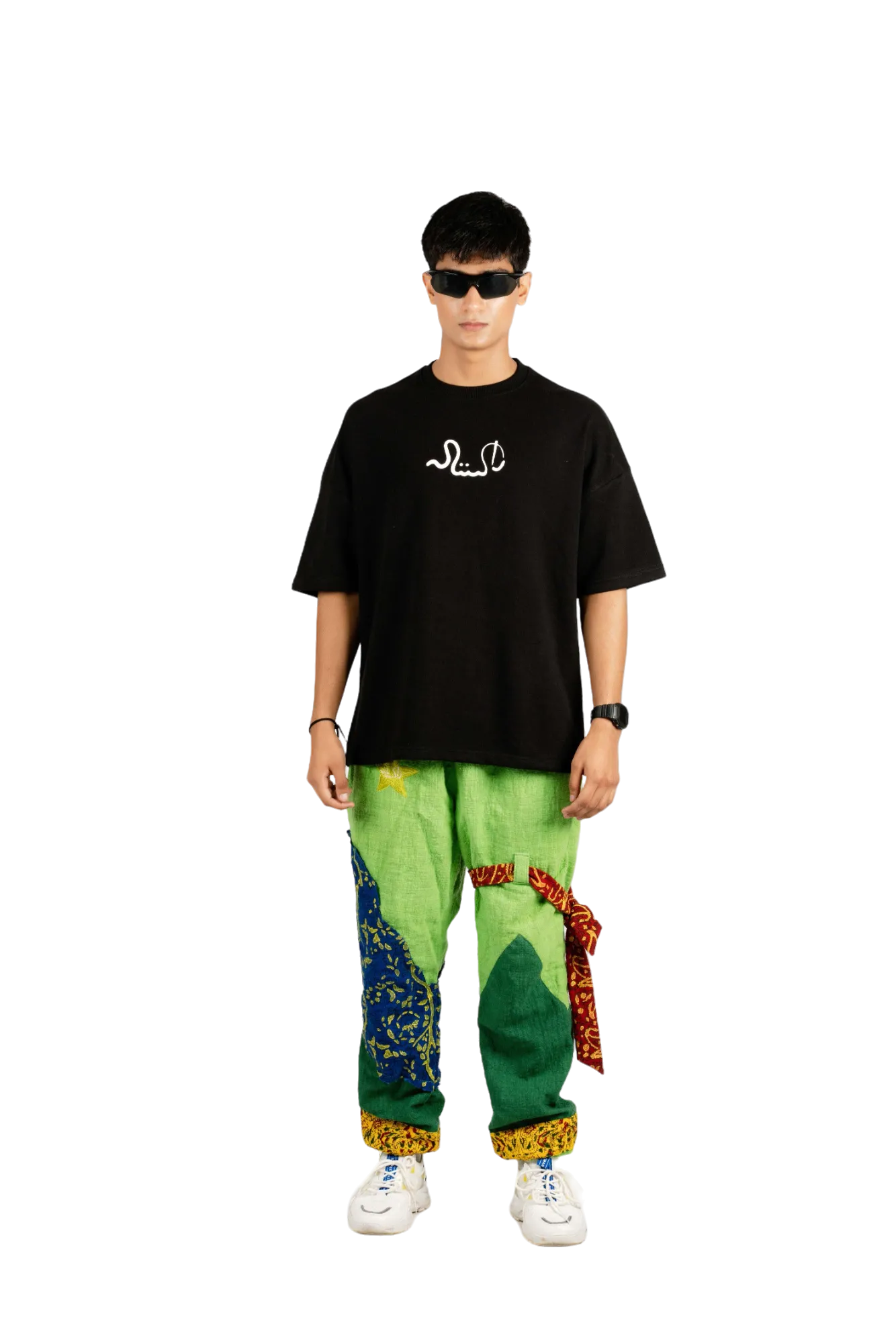 "555" SQUASH BLACK T-SHIRT