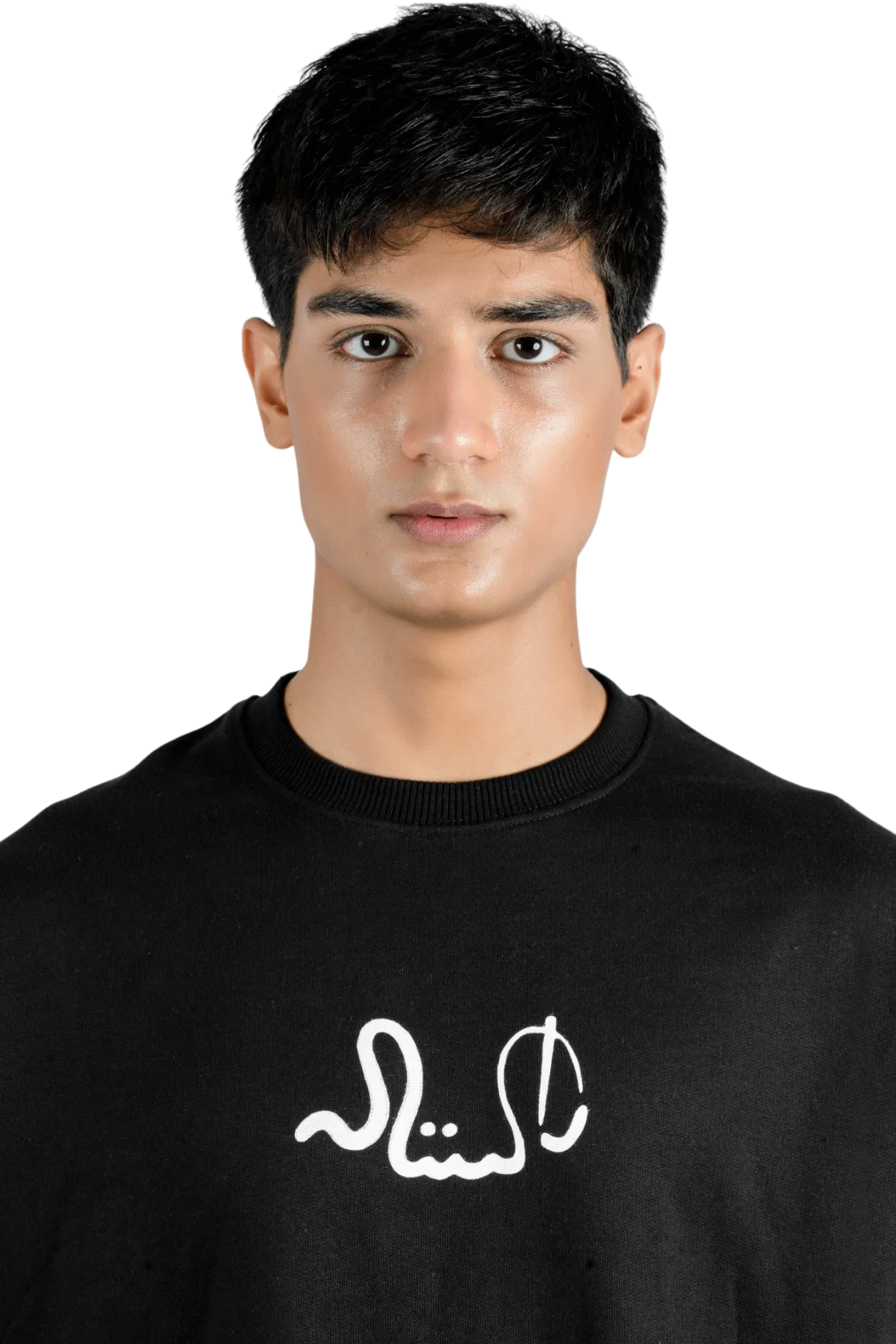 "555" SQUASH BLACK T-SHIRT