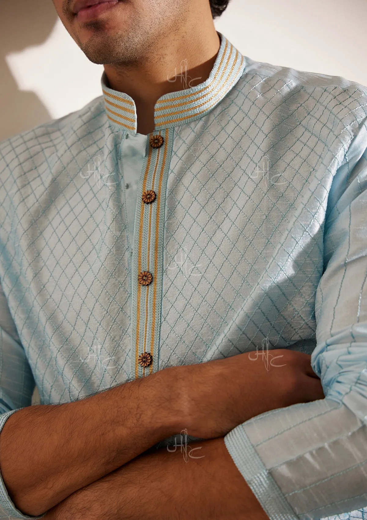 Rashid Silk Straight Men's Kurta Set