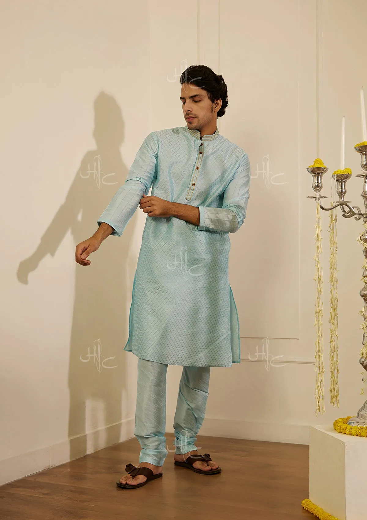 Rashid Silk Straight Men's Kurta Set