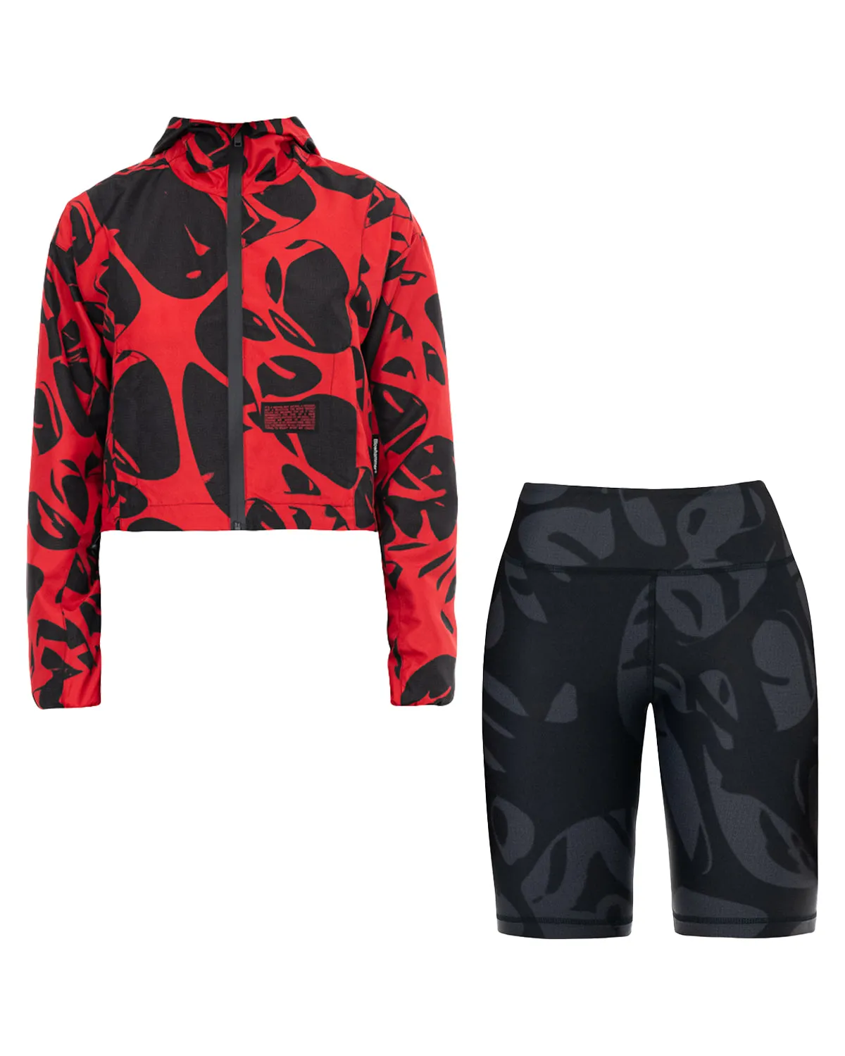 Red Strand Outfit Jacket   Short Leggins