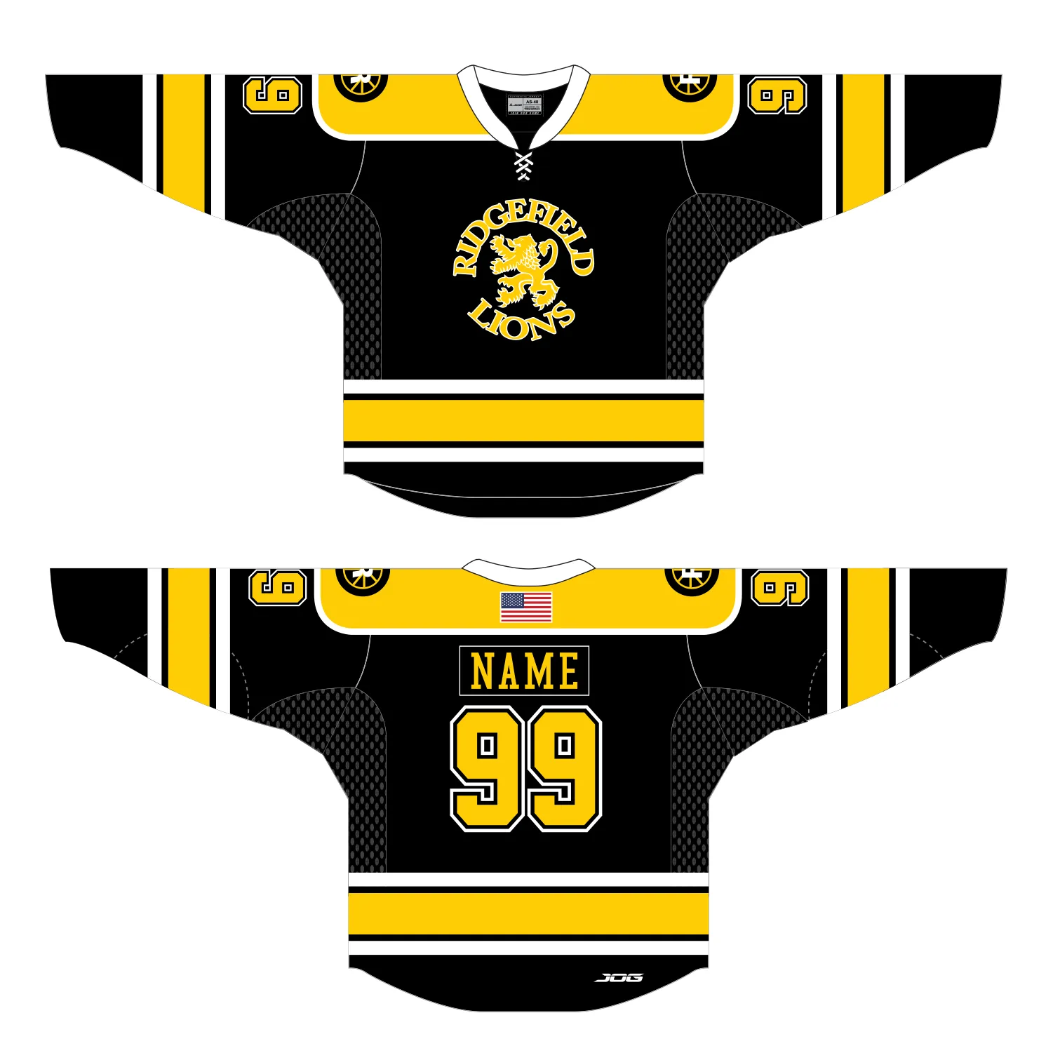 Ridgefield Lions Game Jerseys   --PLAYER JERSEYS--
