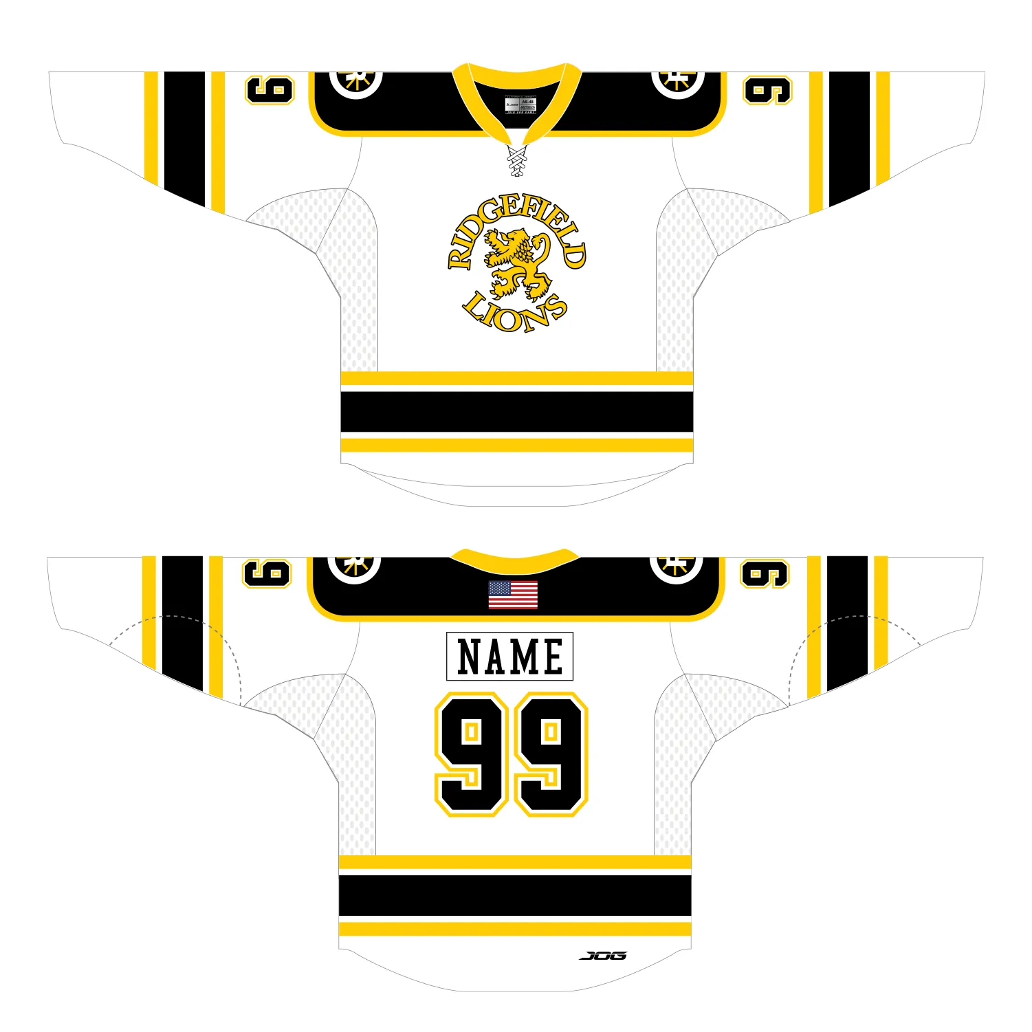 Ridgefield Lions Game Jerseys   --PLAYER JERSEYS--