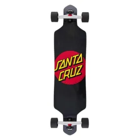 Santa Cruz Classic Dot Drop Thru Longboard Cruiser Black