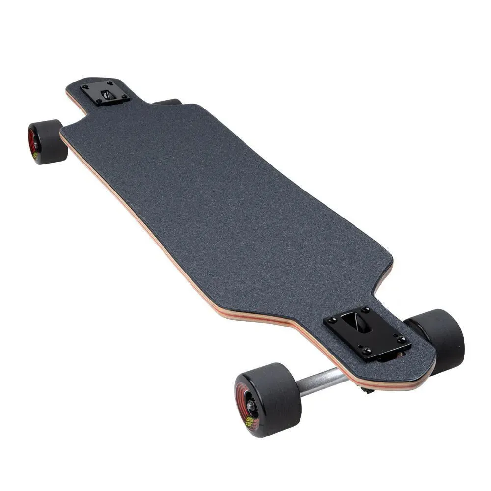 Santa Cruz Classic Dot Drop Thru Longboard Cruiser Black