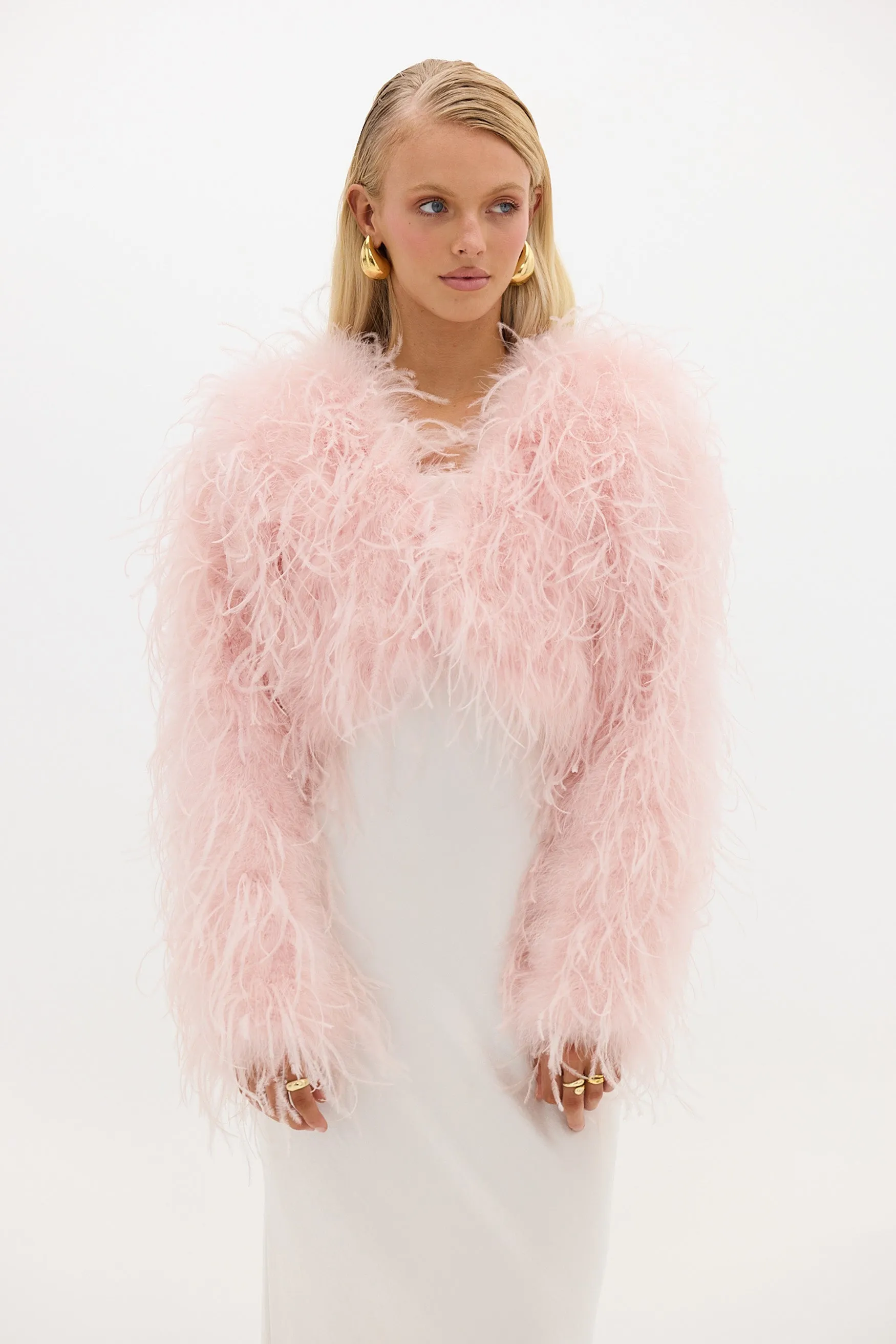 Sara Bolero Jacket - Peonie Pink