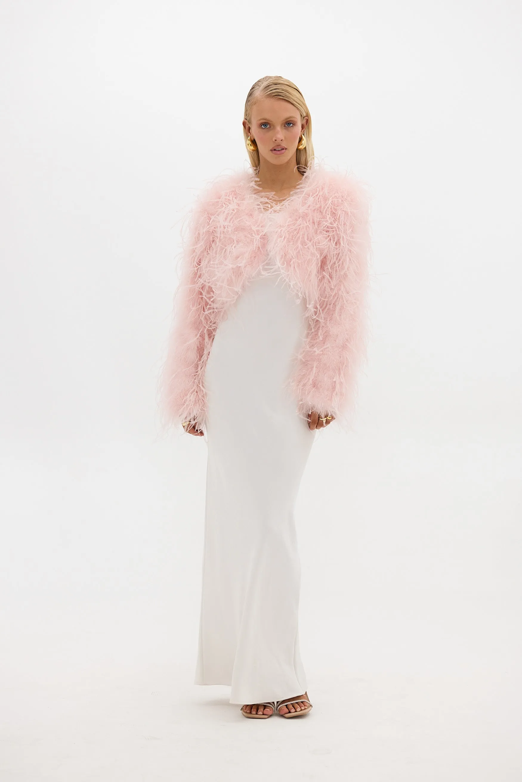 Sara Bolero Jacket - Peonie Pink
