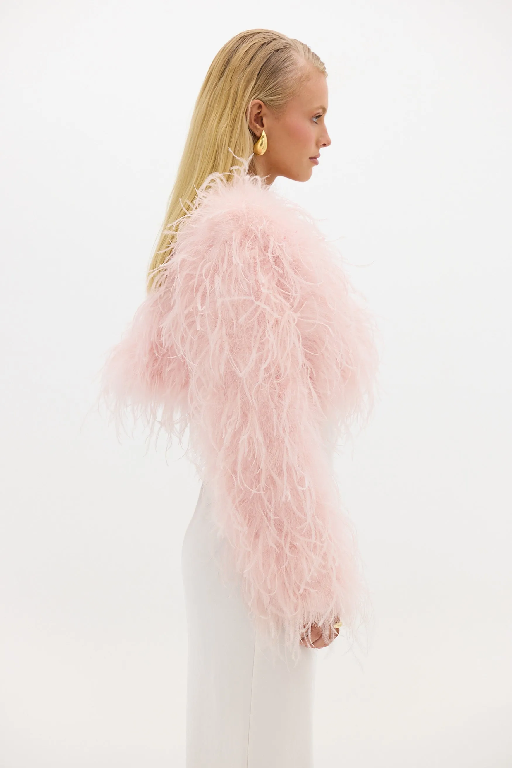 Sara Bolero Jacket - Peonie Pink