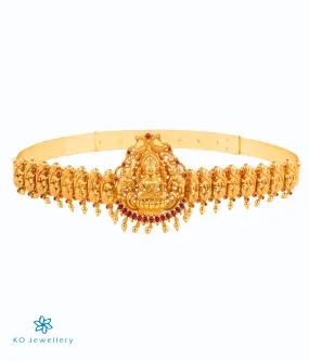 The Avantika Silver Lakshmi Oddiyanam Waist belt