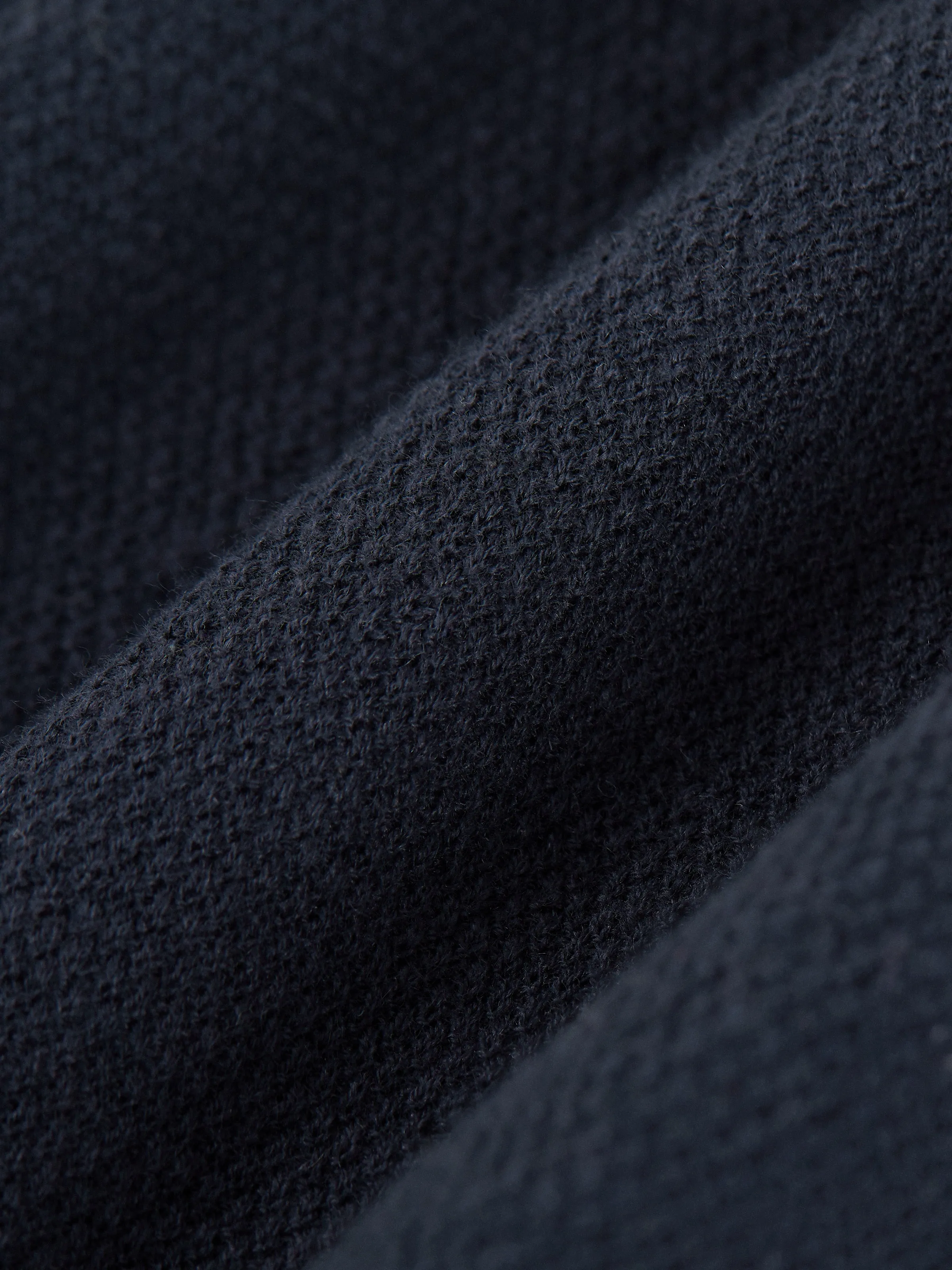The Short Sleeve Linen Polo in Navy