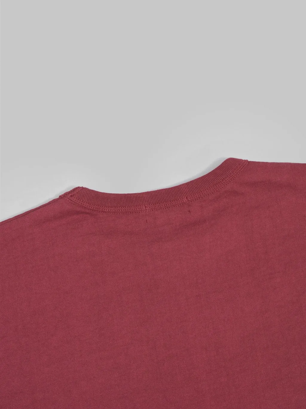 Premium Loopwheeled T-Shirt in Rich Burgundy - Strike Gold Collection