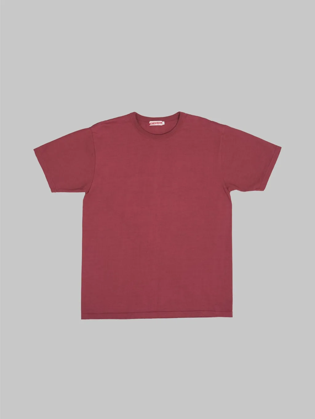 Premium Loopwheeled T-Shirt in Rich Burgundy - Strike Gold Collection