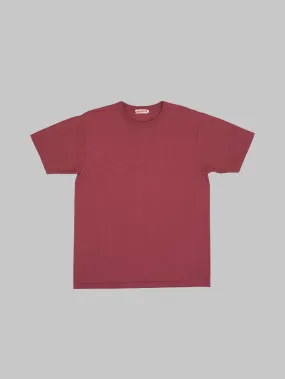 Premium Loopwheeled T-Shirt in Rich Burgundy - Strike Gold Collection