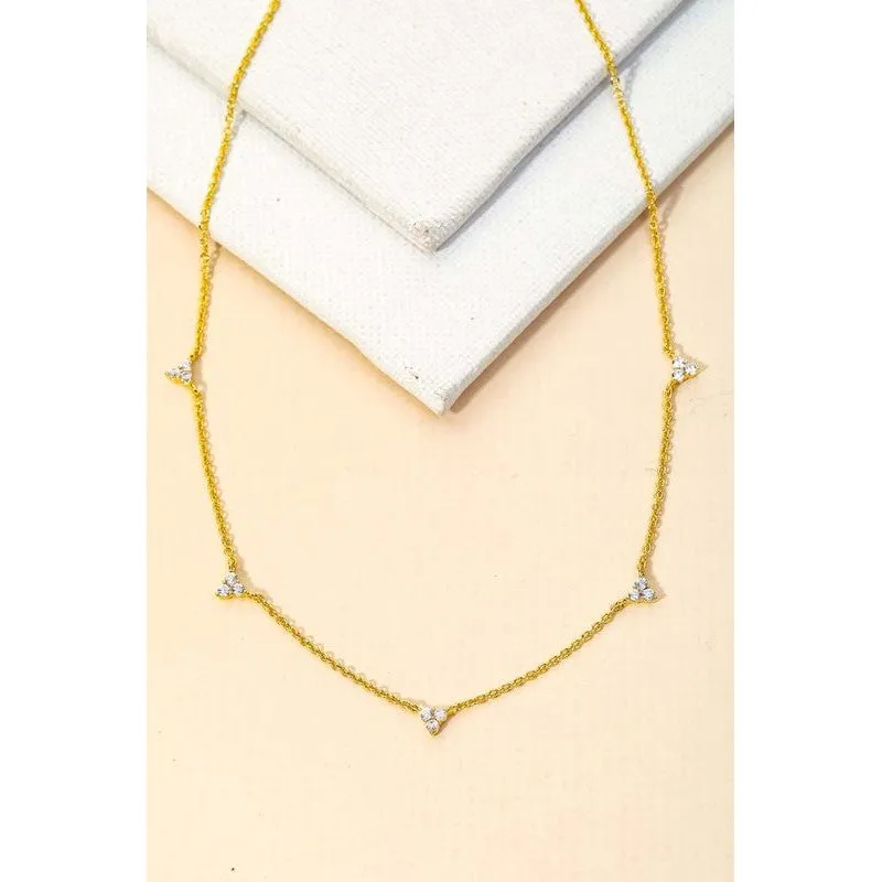 Triangle Stud Necklace