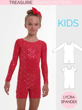 Unitard Patterns - Girls UNITARD#3 (LU03) Unitard Patterns - Girls UNITARD#3 (LU03)
