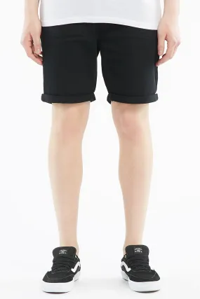 West 49 Guys Relaxed Cuffed Hem Denim Shorts