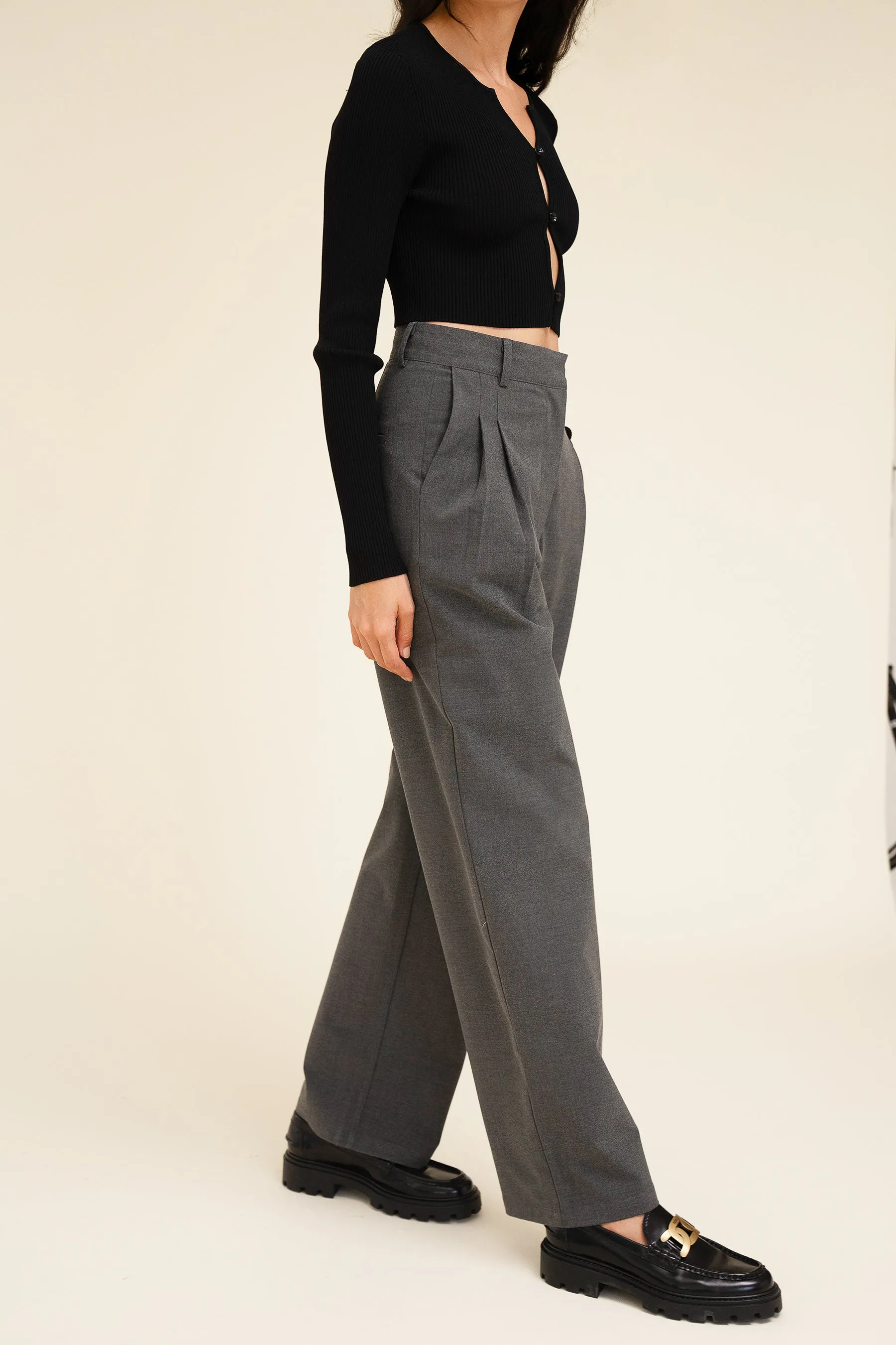 YANA TROUSER - DARK GREY