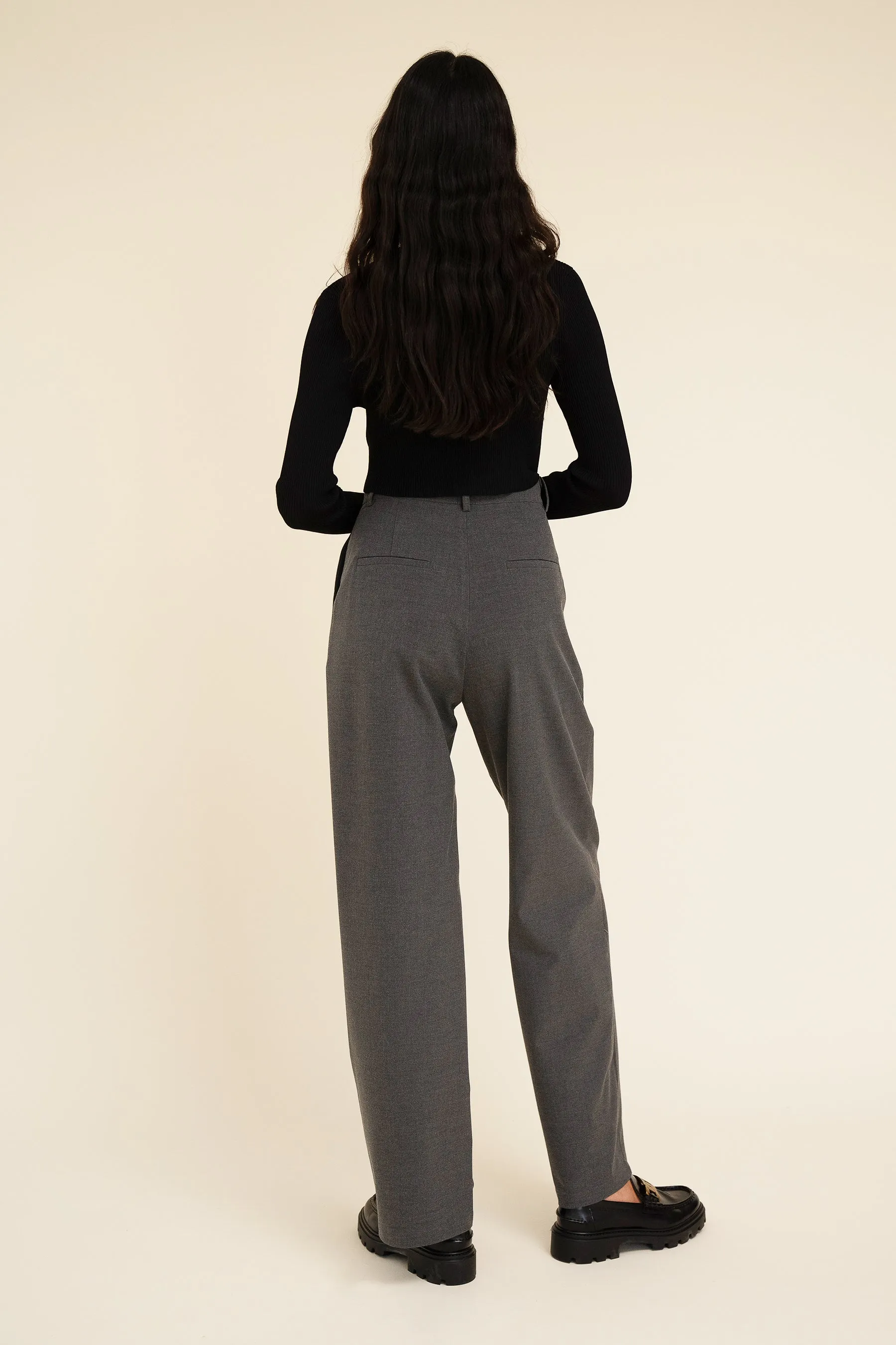 YANA TROUSER - DARK GREY